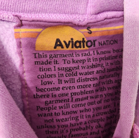 Aviator Nation LOGO PULLOVER RELAXED HOODIE - Picture 4 of 4